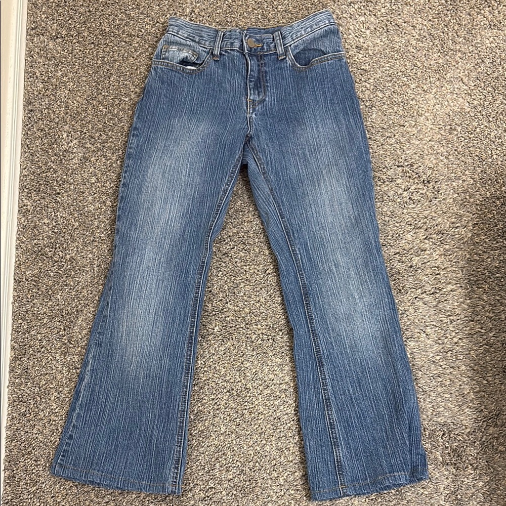 Brandy Melville Blue Flare Wide Leg Jeans
